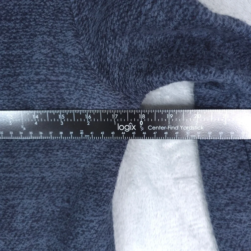 Simply Vera Vera Wang Cardigan Women XS Blue Open Front Textured Knit Sweater
